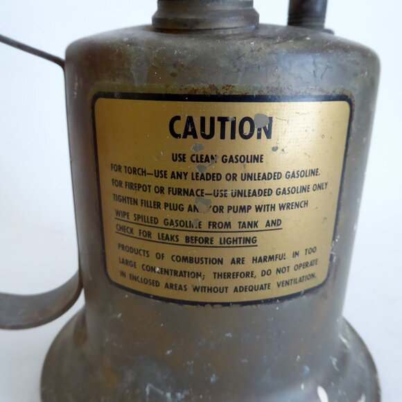 ANTIQUE VINTAGE C&L CLAYTON & LAMBERT BRASS BLOW TORCH FUEL PUMP - Picture 9 of 14